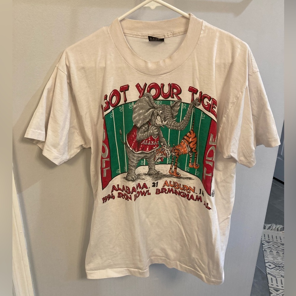 Vintage 1994 Alabama Crimson Tide vs. Auburn bowl Shirt Large single stitch size